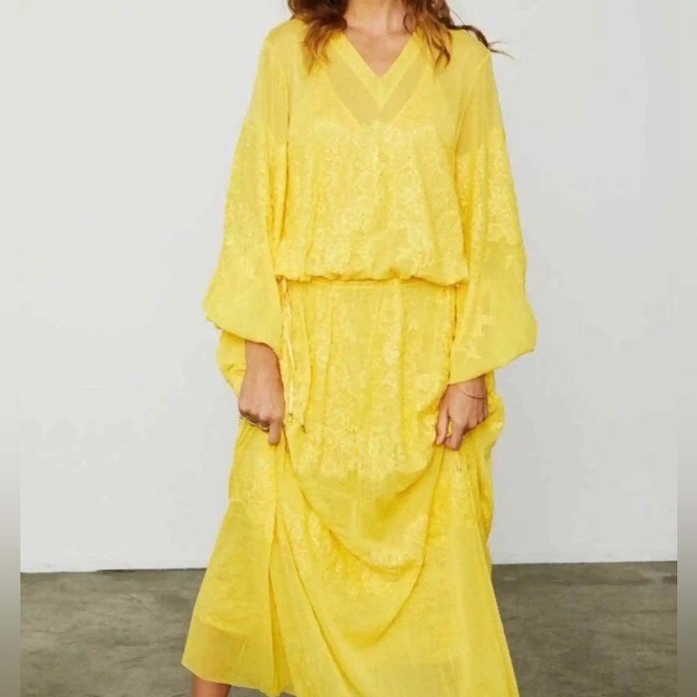 WE‎ ARE HAH Royal HAHness Yellow Maxi Dress